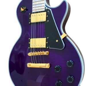 Custom Crown Traditional Purple Flame Maple Top Guitar