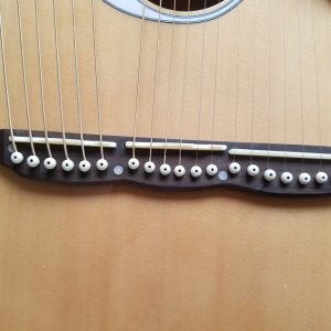 Alternative view of Custom Eclipse Harp Double Neck Guitar