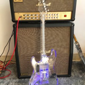 Alternative view of Custom Regent ST Plexiglass Acrylic Guitar