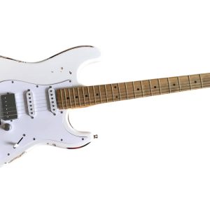 Alternative view of Custom Regent ST Aged Heavy Relic White Tremolo Guitar