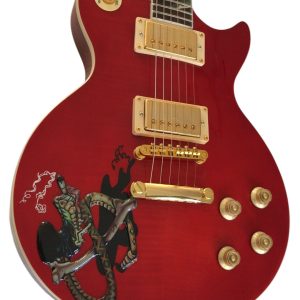 Custom Crown Red Flame Maple Top  Snakepit Slash Guitar