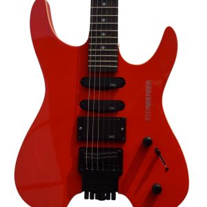 Custom Diplomat Boden Red Headless Guitar