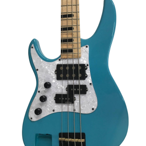 Custom Pearl BB 434 Daphne Blue Left Handed 4 String Bass