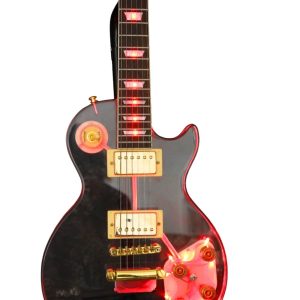Custom Crown Plexiglass Acrylic Red LED Guitar