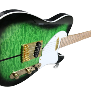 Alternative view of Custom Regent Merle Tuff Dog Green Quilted Maple Top Guitar