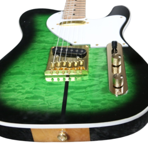Custom Regent Merle Tuff Dog Green Quilted Maple Top Guitar