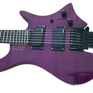 Alternative view of Custom Diplomat Boden Purple Maple Top Headless Guitar