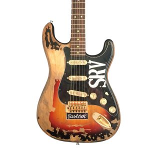 Custom Regent ST Aged Relic Vintage SRV Sunburst Finish Guitar