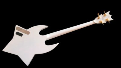 Custom Aurelius Red Bootsy Space 4 String Bass MEC Pickups Option - Image 11