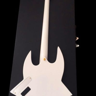 Custom Aurelius Red Bootsy Space 4 String Bass MEC Pickups Option - Image 13