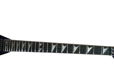 Custom Silverpine Vinnie Vincent Flying Double V Purple Pink Guitar - Image 5