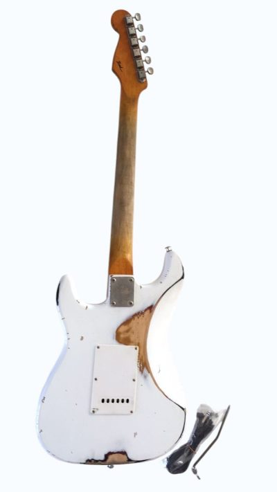Custom Regent ST Sambora Aged Relic White Tremolo Guitar - Image 5