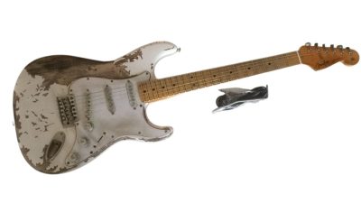 Custom Regent ST Aged Relic White Guitar - Image 4