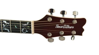 Custom Eclipse Harp Double Neck Tree of Life Inlay Acoustic Electric Guitar - Image 4