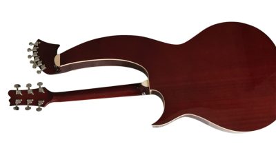 Custom Eclipse Harp Double Neck Tree of Life Inlay Acoustic Electric Guitar - Image 8