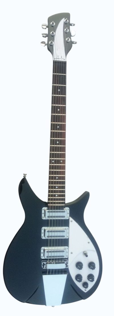 Custom Nova 350 Black Guitar - Image 2