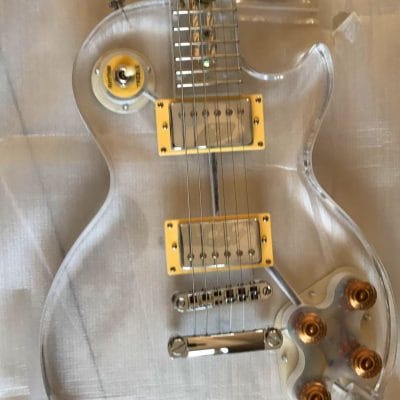 Custom Crown Plexiglass Acrylic Tree of Life Inlay Guitar - Image 7