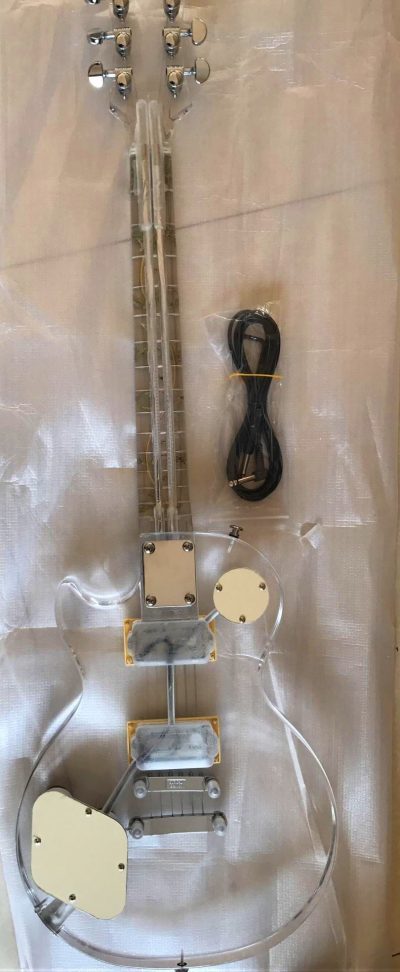 Custom Crown Plexiglass Acrylic Tree of Life Inlay Guitar - Image 2