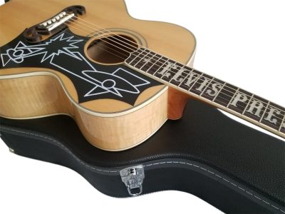 Custom Crown SJ200 Elvis Natural Acoustic Guitar - Image 6