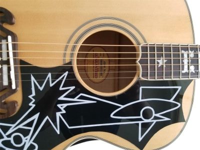 Custom Crown SJ200 Elvis Natural Acoustic Guitar - Image 9