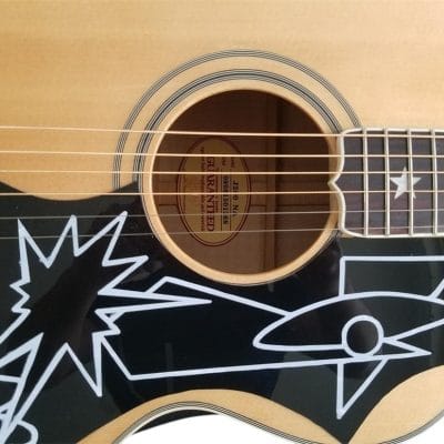 Custom Crown SJ200 Elvis Natural Acoustic Guitar - Image 9