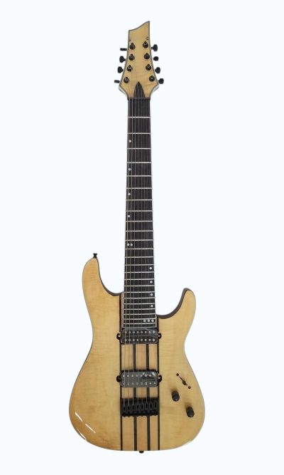 Custom Titan Diamond Cream Flame Maple Top Guitar - Image 2