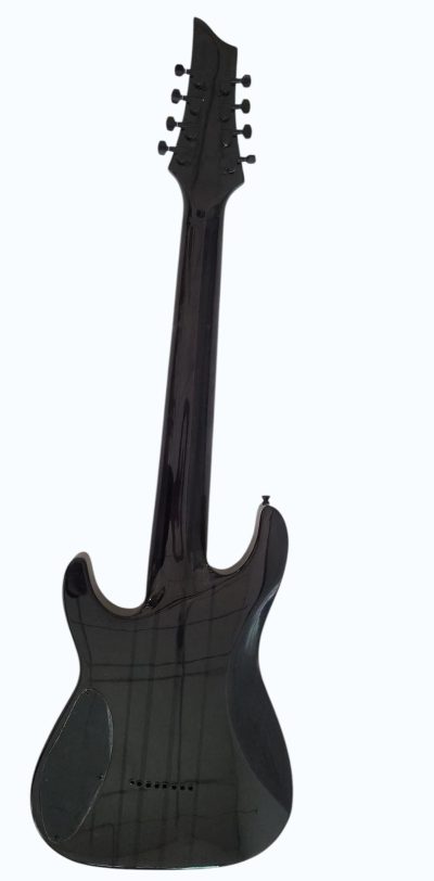 Custom Titan Diamond Cream Flame Maple Top Guitar - Image 4