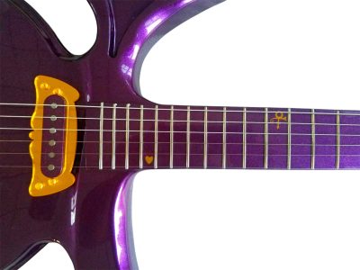Custom Ember Prince Love Purple Guitar Tremolo - Image 9