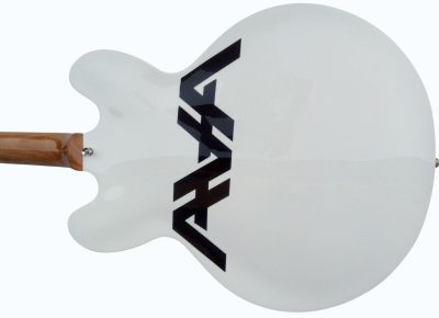 Custom Crown AVA 333 TD White Fhole Guitar - Image 7