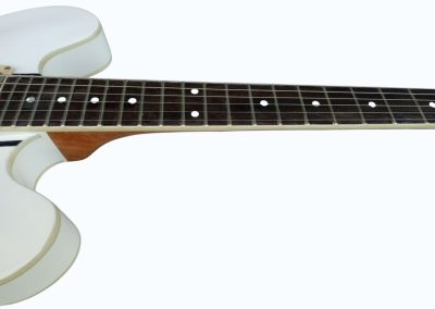 Custom Crown AVA 333 TD White Fhole Guitar - Image 5