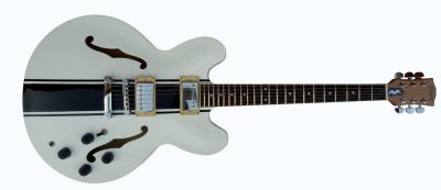 Custom Crown AVA 333 TD White Fhole Guitar - Image 6