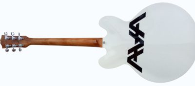 Custom Crown AVA 333 TD White Fhole Guitar - Image 9
