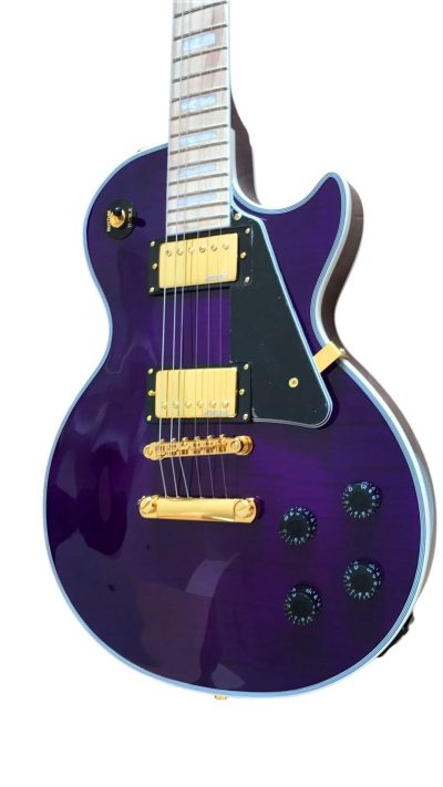 Custom Crown Traditional Purple Flame Maple Top Guitar