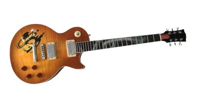 Custom Crown Sunset Burst Flame Maple Top Snakepit Guitar - Image 10