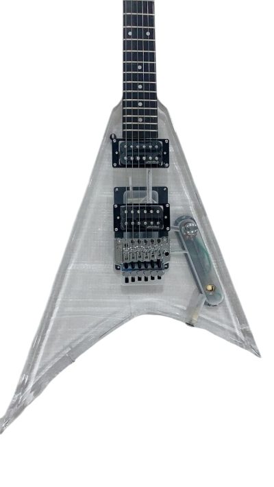 Custom Race Flying V Plexiglass Acrylic Guitar