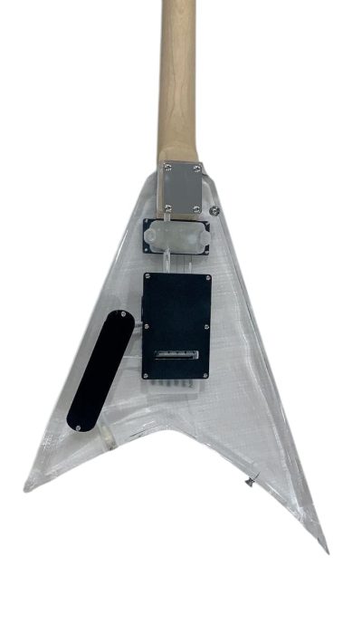 Custom Race Flying V Plexiglass Acrylic Guitar - Image 3