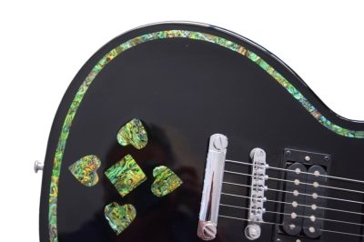 Custom Abyss Heart Abalone Guitar - Image 5