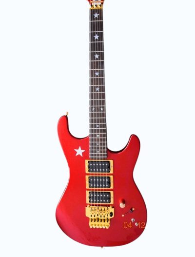Custom Cinder Richie Sambora Jersey Star Alpine Candy Red Electric Guitar Three Humbucker Pickups - Image 2