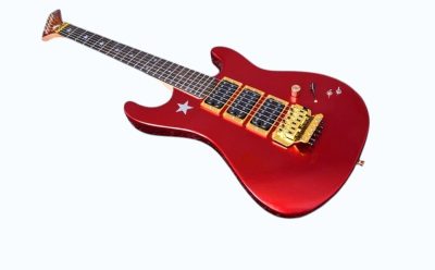 Custom Cinder Richie Sambora Jersey Star Alpine Candy Red Electric Guitar Three Humbucker Pickups - Image 7