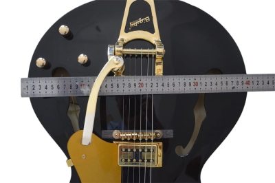 Custom Sovereign Black Falcon Center Block Single Cutaway Guitar - Image 4