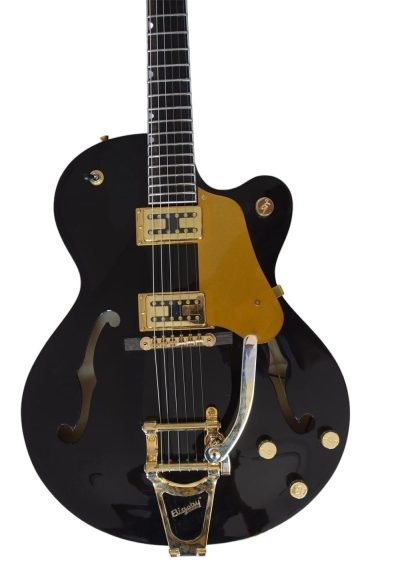Custom Sovereign Black Falcon Center Block Single Cutaway Guitar - Image 7