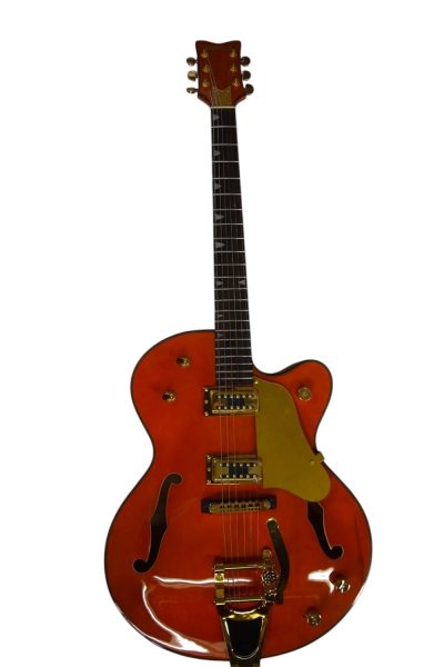 Custom Sovereign Orange Falcon Relic Single Cutaway Guitar - Image 4