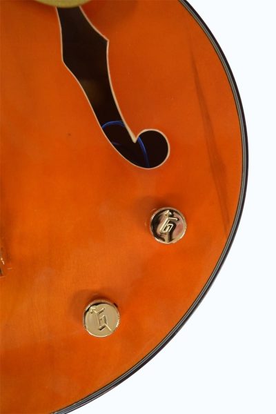 Custom Sovereign Orange Falcon Relic Single Cutaway Guitar - Image 5
