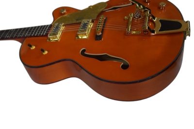 Custom Sovereign Orange Falcon Relic Single Cutaway Guitar - Image 7