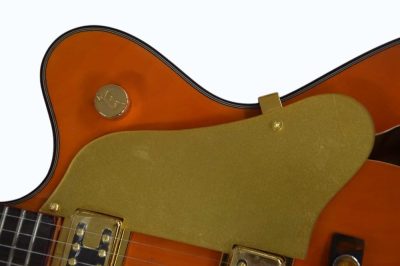 Custom Sovereign Orange Falcon Relic Single Cutaway Guitar - Image 8