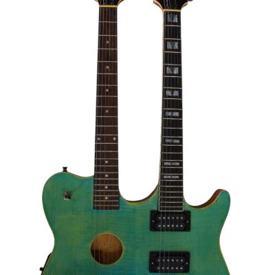 Custom Vile Double Neck Crossroads Guild Guitar