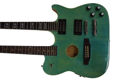 Custom Vile Double Neck Crossroads Guild Guitar - Image 5