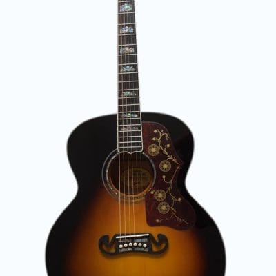 Custom Crown SJ200 Elvis Tobacco Burst Acoustic Guitar - Image 2