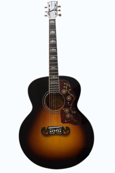 Custom Crown SJ200 Elvis Tobacco Burst Acoustic Guitar - Image 2
