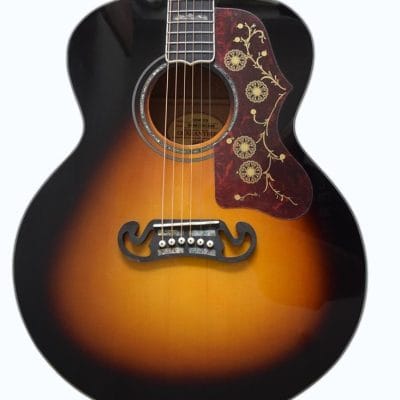 Custom Crown SJ200 Elvis Tobacco Burst Acoustic Guitar